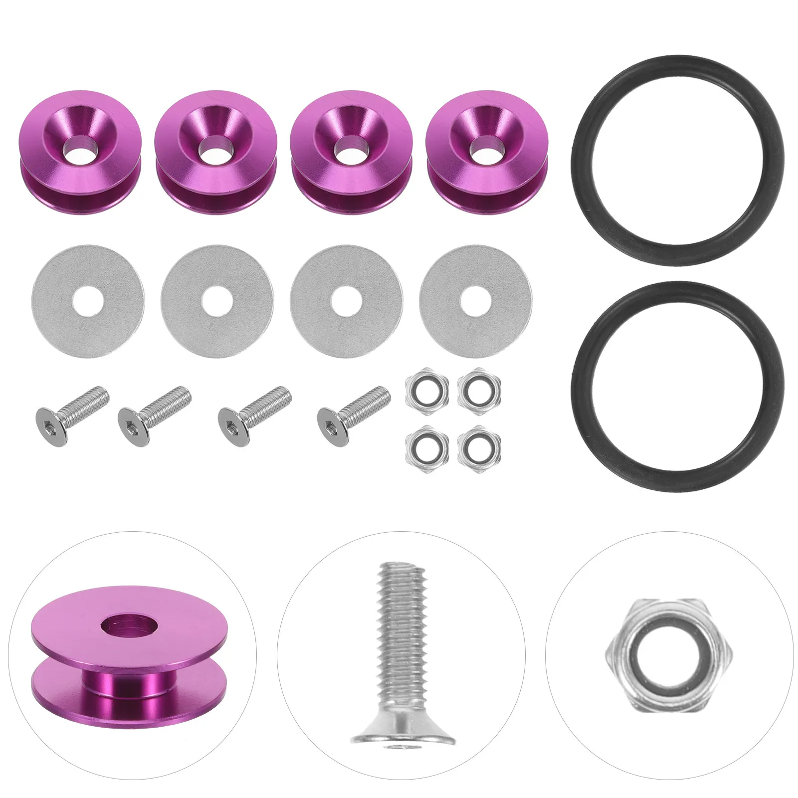 

Комплект для ремонта автомобильных бамперов: универсальные быстросъемные крепления из нержавеющей стали и алюминия для переднего и заднего бампера