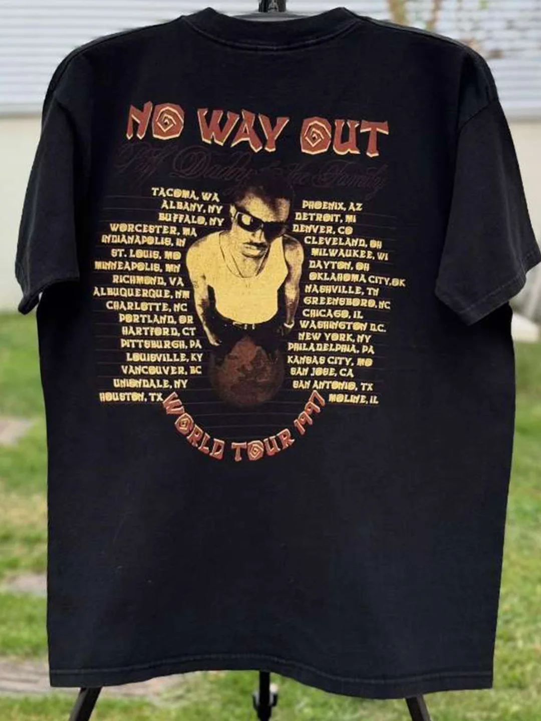Puff Daddy Tour Vintage Half Sleeve T-Shirt Unisex Cotton Hip Hop Short Sleeve Crew Neck Print Tee for Men And Women