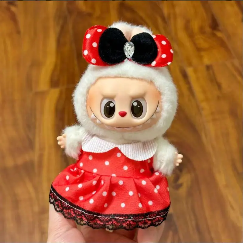 17 cm Labubu poppenkleertjes volledige set - sprookjesprinses rokkostuum (1e/2e generatie), magisch rollenspelcadeau