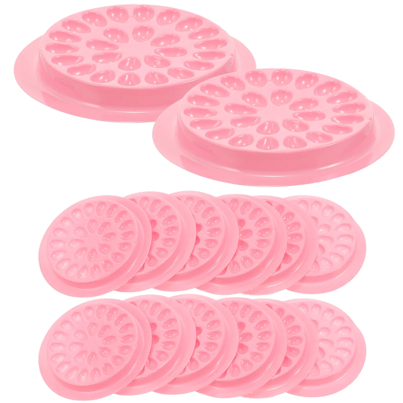 

100Pcs Lash Glue Holders Eyelash Pallets with Multiple Grooves Lash Grafting Holder for Eyelash Extension Professional Use DIY