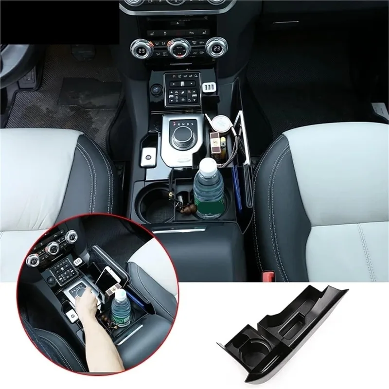 

Автомобильный держатель для чашки на центральной консоли, ящик для хранения переключения передач, органайзер, лоток для Land Rover Discovery 4 LR4 2013-2016, автомобильные аксессуары