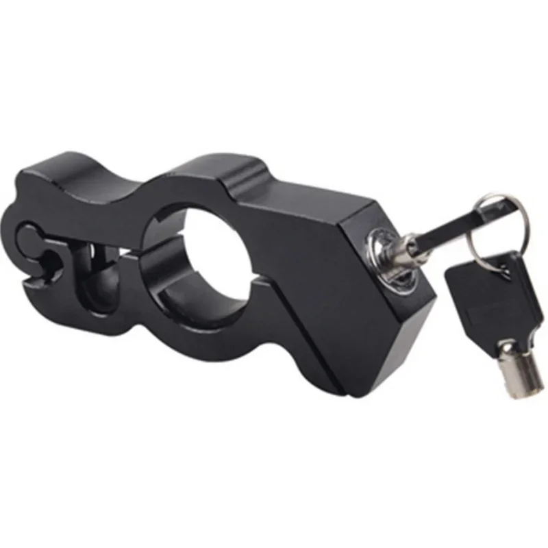 Bicycle Pull Rod Steal Proof Long Lasting 1Pc Solid Aluminum Alloy Motorcycle Handlebar Lock Anti-theft Brake Security