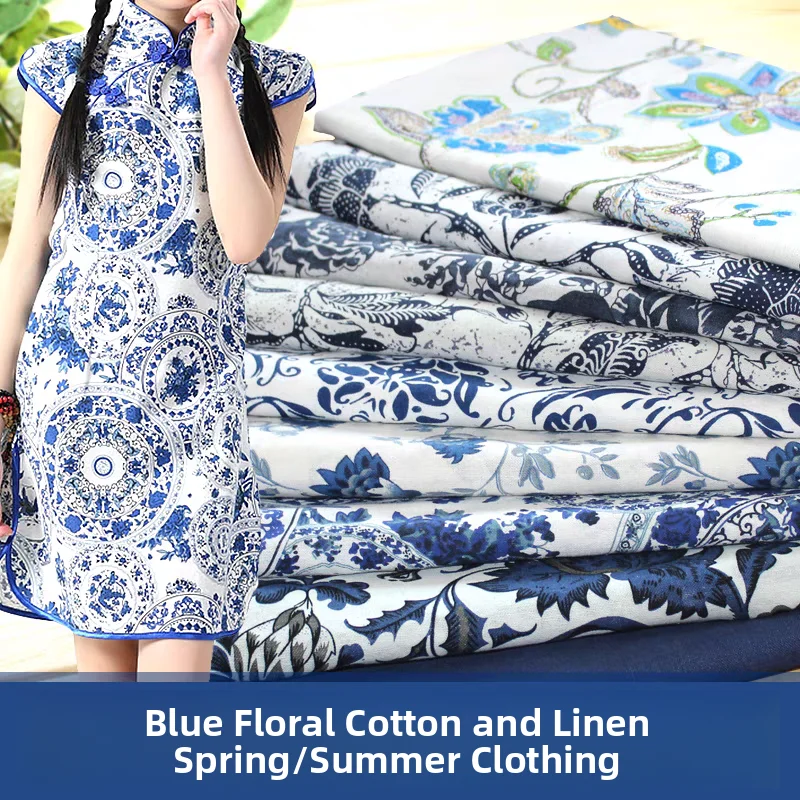 tecido-de-algodao-e-linho-com-estampa-de-porcelana-azul-e-branca-estilo-etnico-roupa-decoracao-de-casa-material-de-decora