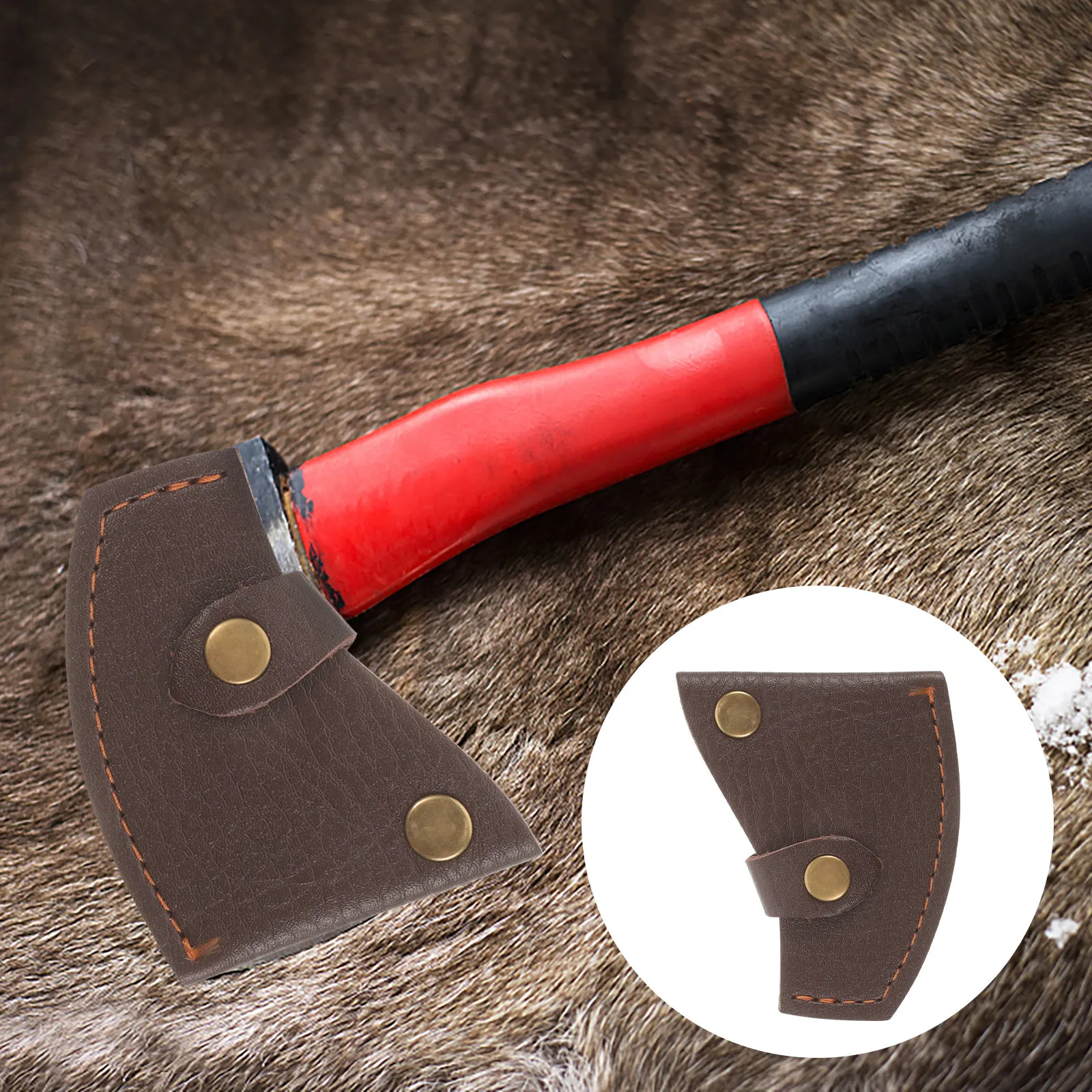 

PU Portable Axe Head Cover Replacement Protective Sleeve Outdoor Hatchet Protector Case PU Cover