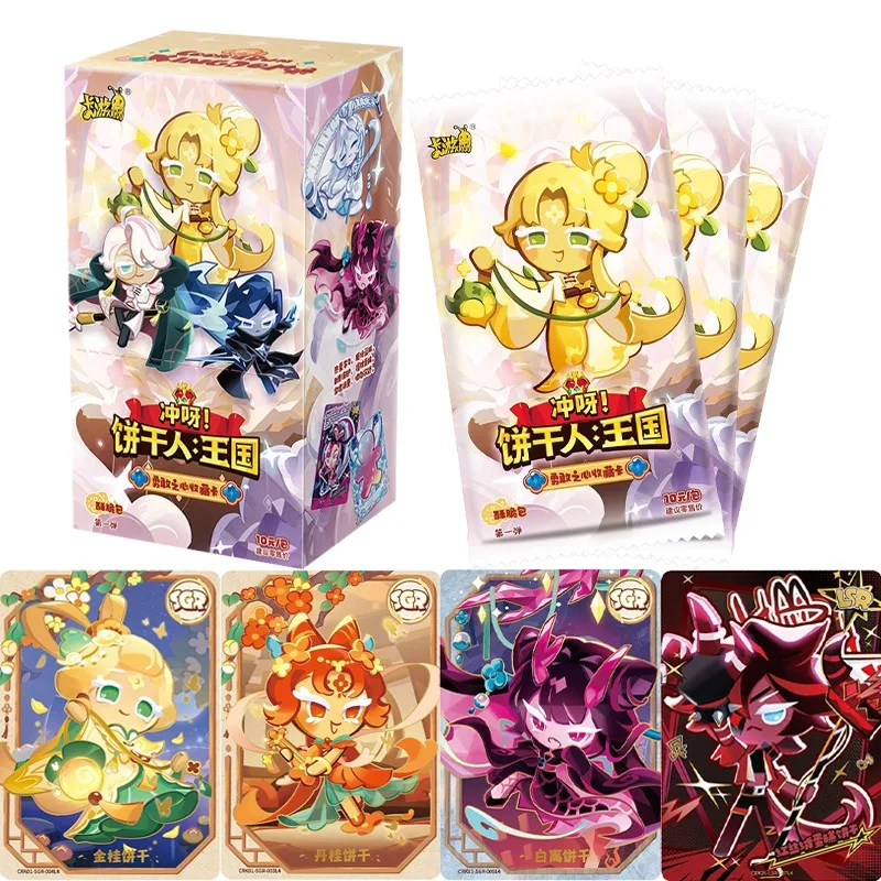 

KAYOU Genuine Cookie Run: Kingdom Card Braveheart Series Crispy Pack Escape The Oven Adventure Аниме Игры Коллекционные карты Игрушки