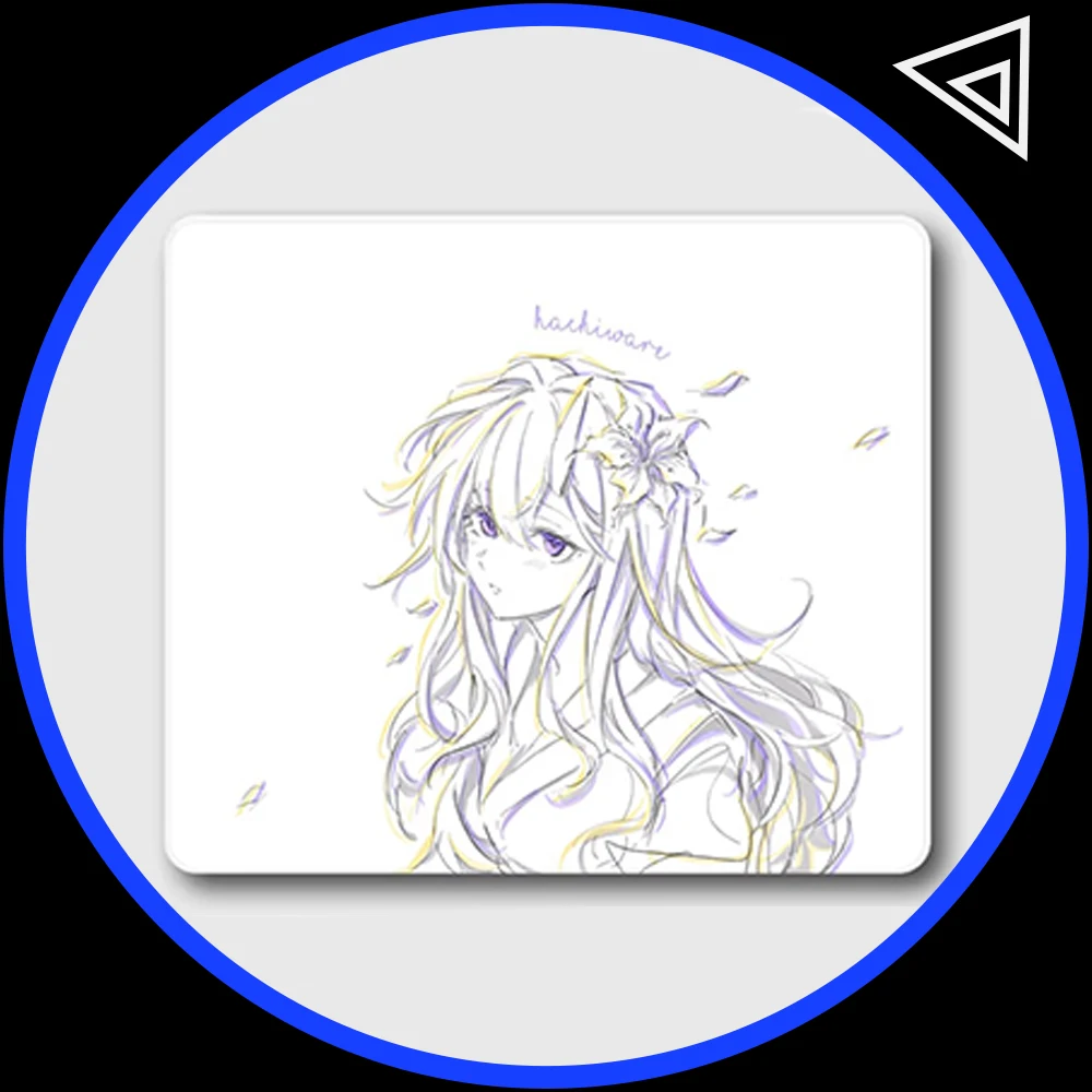 Hachiware Gaming Lily Gaming Mousepad FPS Medium Astringent and Control Mouse Pad Skidproof For CSGO Valorant Pc Accessories