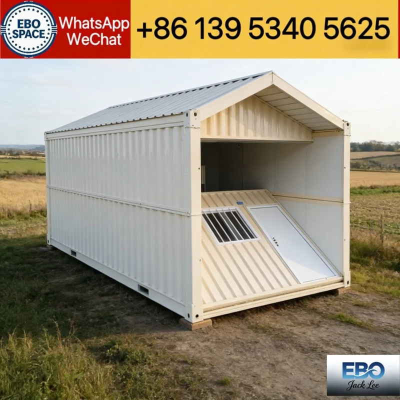 Foldable Prefab House 20ft 30ft 40ft Modular Container Cabin Tiny Home Waterproof Garden House