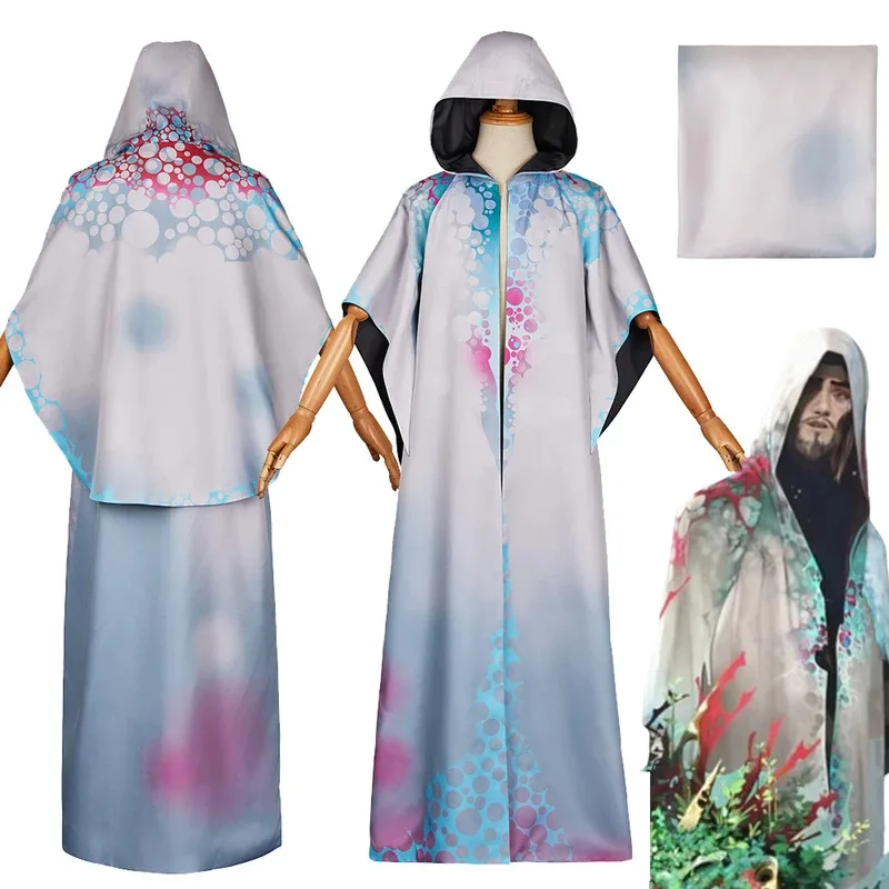 Arcane Viktor Cosplay fantasía capa estampada blanca disfraz disfraz para mujer hombre adulto Halloween traje de fiesta de Carnaval fj ^ 5