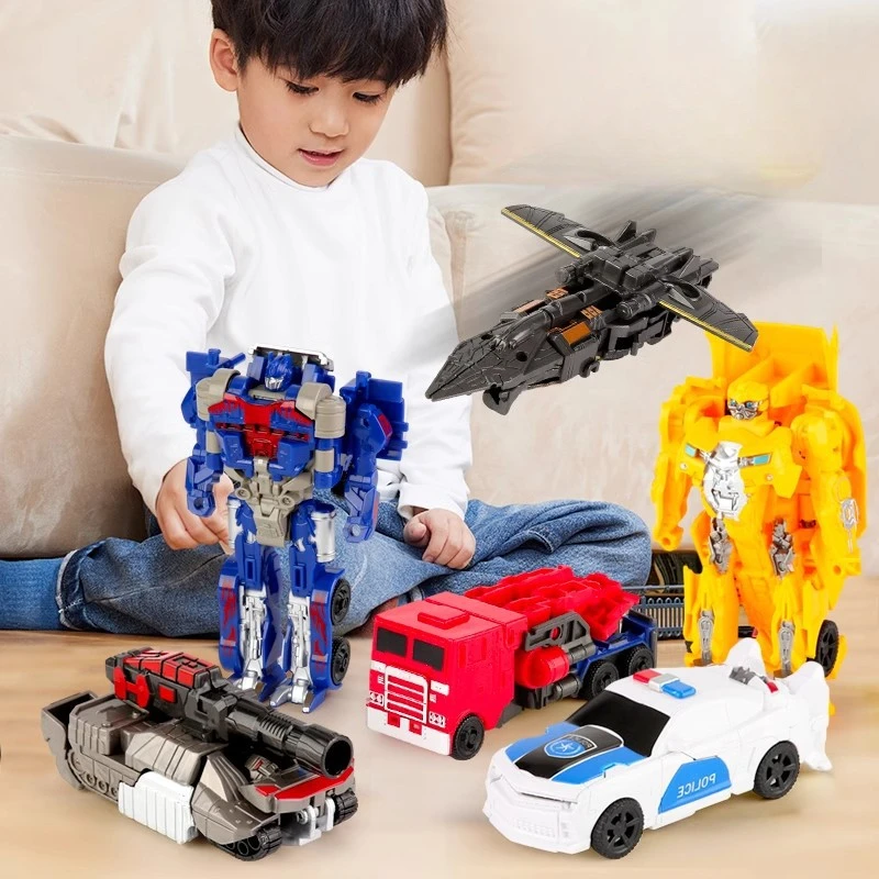 Trasformare modello di auto giocattoli kit robot Optimus Prime Bumblebee auto deformate giocattoli regalo di compleanno per bambini