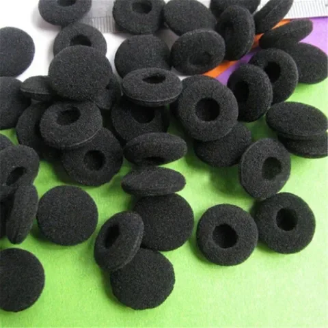 

10Pcs/Lot Diameter 5cm Black Foam Ear pads Earpads Cover Cushion Sponge Covers Replacement Ear Cup For Earphone MP3 MP4