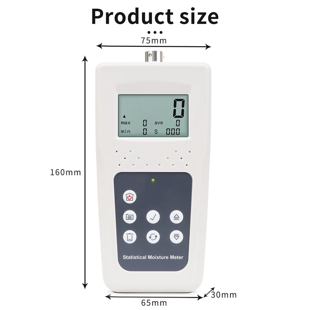 Kms 680H Dubbele Naald Draagbare Hygrometer Vochtmeter Vochtigheidsmeter Analysator Hooi Vocht Meter