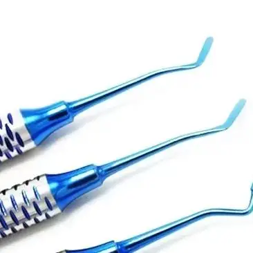 

6Pcs Dental Composite Resin Filling Spatula Titanium plated Head Resin Filler Set thick handle Restoration set Dental Instrument