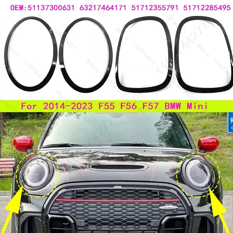 For 2014-2023 F55 F56 F57 BMW Mini Cooper Headlight Taillight Cover Trim Ring 51137300631 63217464171 51712355791 51712285495