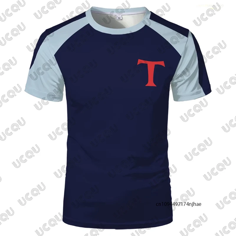 2026 New Tsubasa Anime 3D Print Men's T-shirt Summer Short Sleeve Football Jersey Quick-dry Training Tees Sports Kids/Adult Tops - view 3