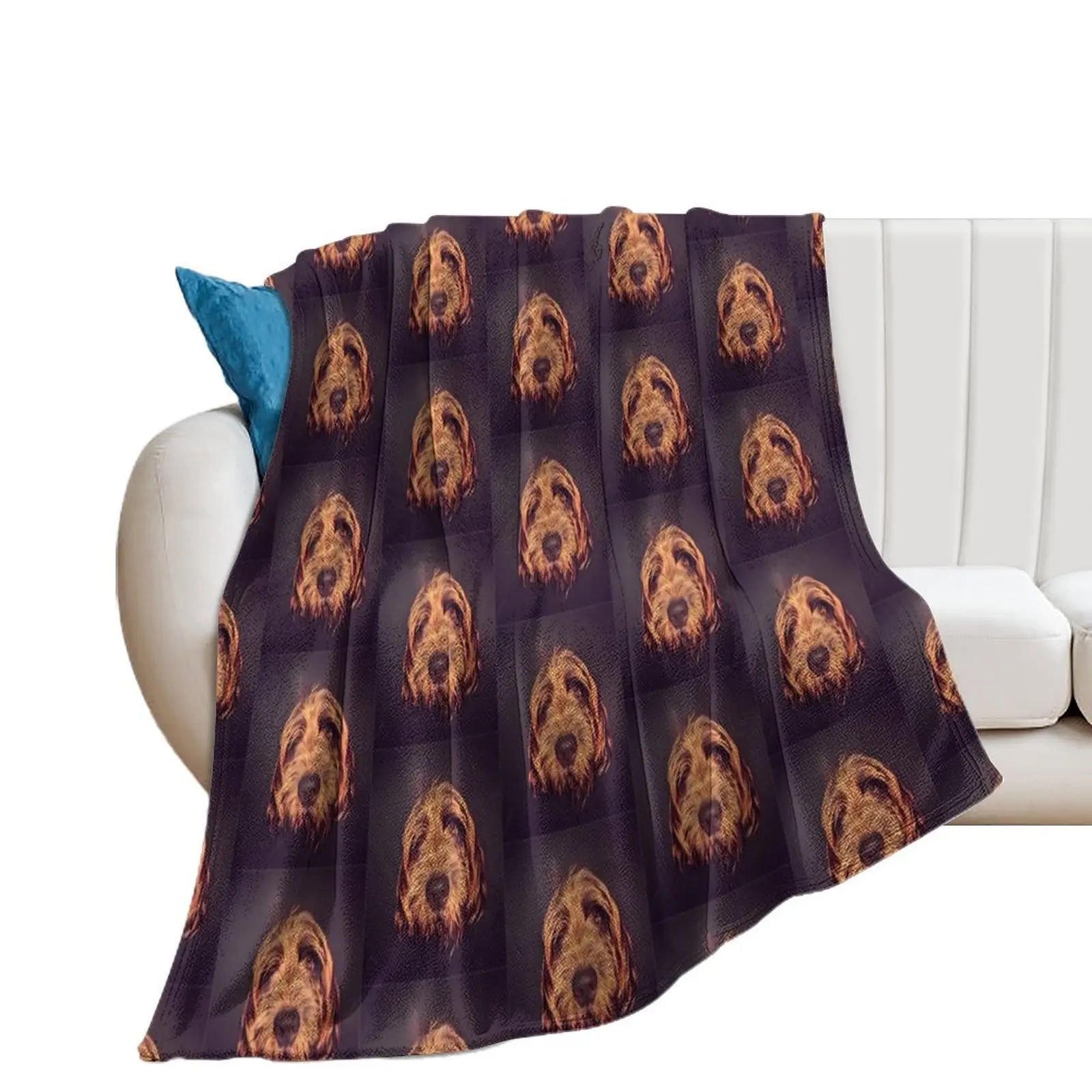 Somethings on your mind Spinone by heidiannemorris Throw Blanket Sofa Throw Weighted Comforter Blankets