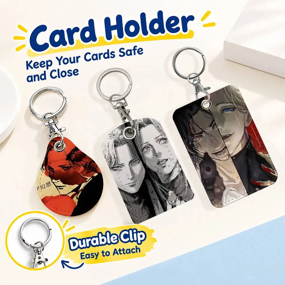 FOR MONSTER Johan Nina Card Holder Keychain Key Ring Door Lock Access Protective Case For Security Gift