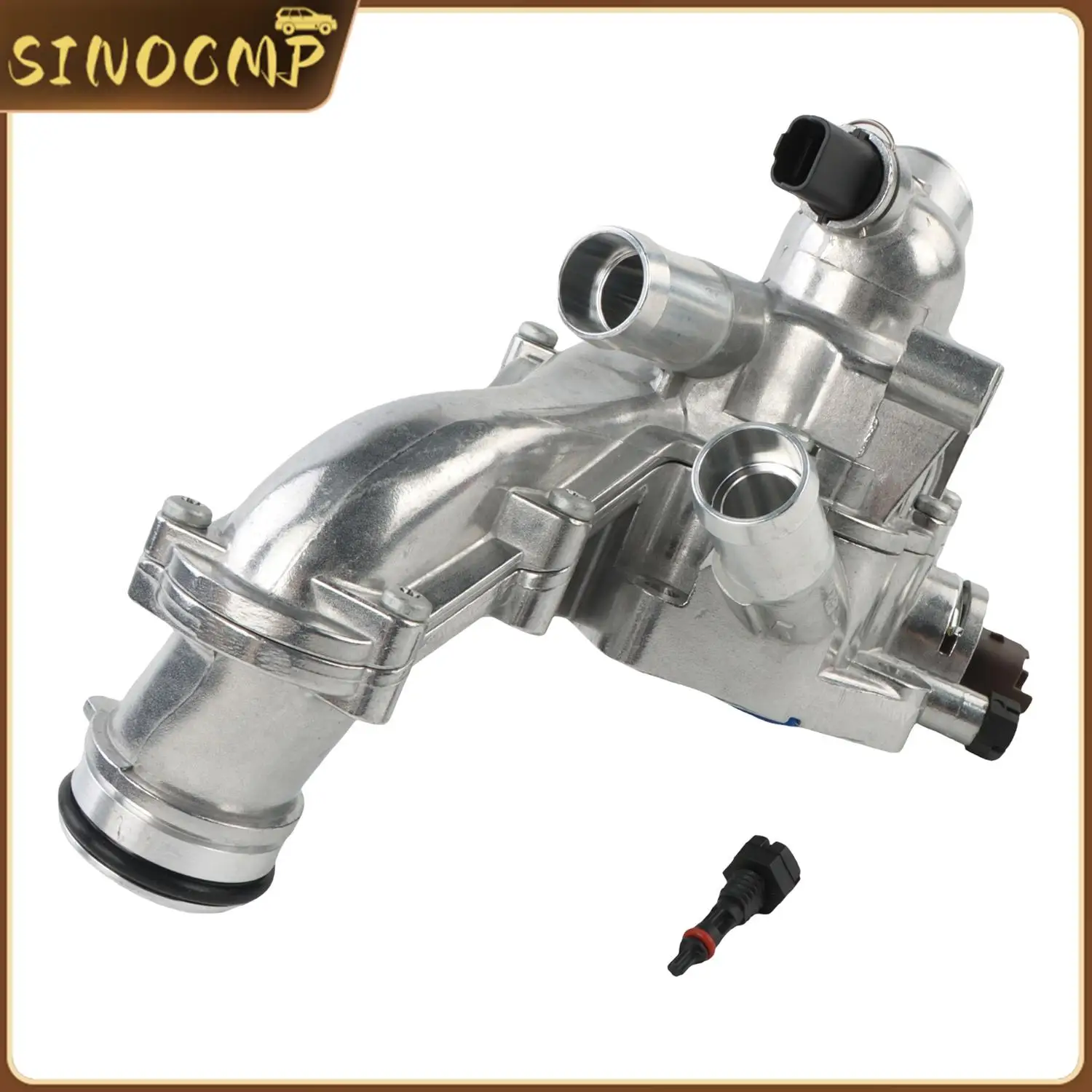 Aluminum Thermostat Housing Assembly 11537534521 For Mini Cooper R55 R56 R57 R58 R59 R61 Peugeot 207 308 RCZ Citroen DS3 C4 1.6L