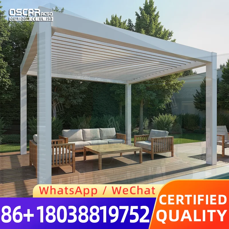 Sturdy Aluminum Pergola Outdoor Patio Backyard Deck Garden Weather Resistant Sun Shade Canopy Shelter USA EU HeavyDuty Modern Vi
