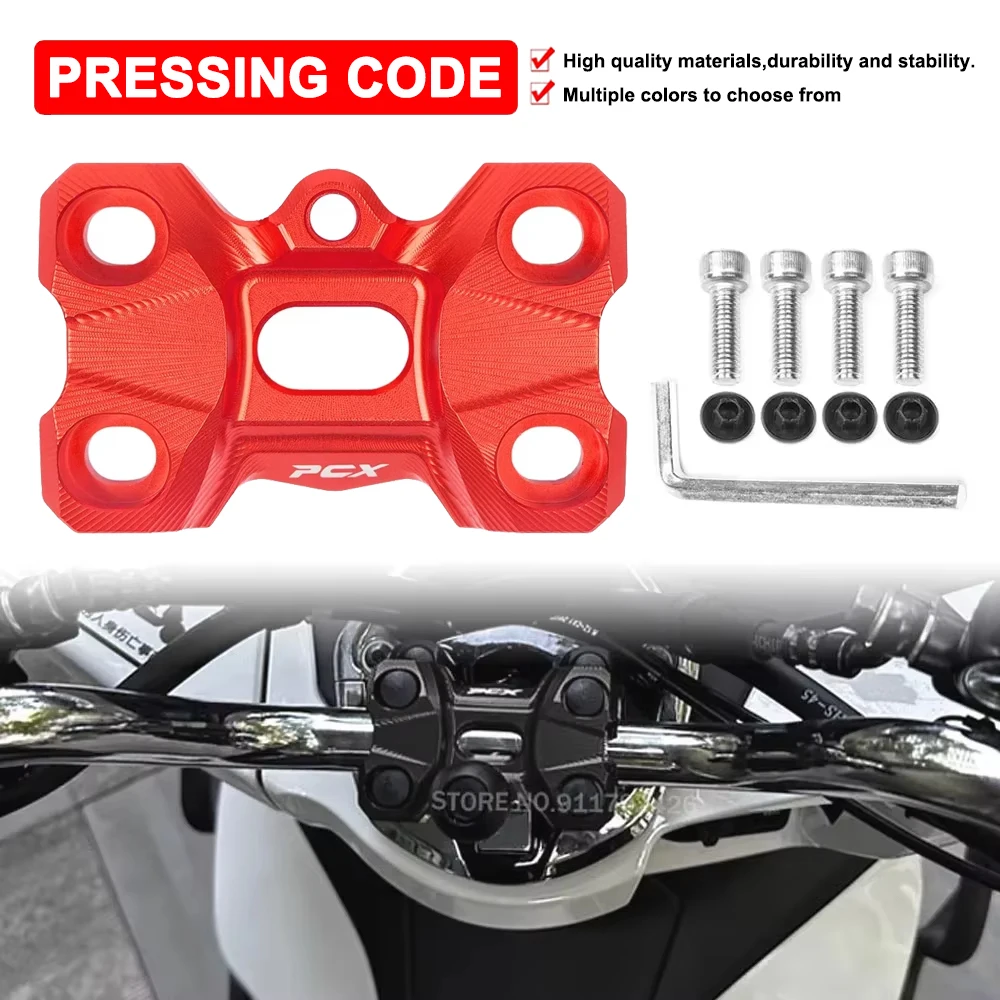 

For Honda PCX160 PCX150 PCX125 Motorcycle Handle Pressing Code Handlebar Riser Fixing Compression Block Expand Mount Bracket