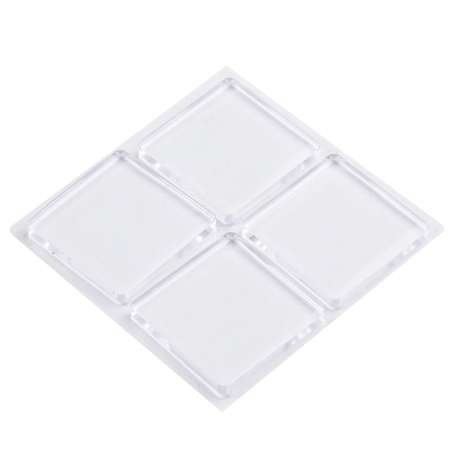 4Pcs Anti Vibration Shock Absorbing Pad Mat For Plastic Steel Doors And Casement Sofa Furniture Feet Cover Transparent