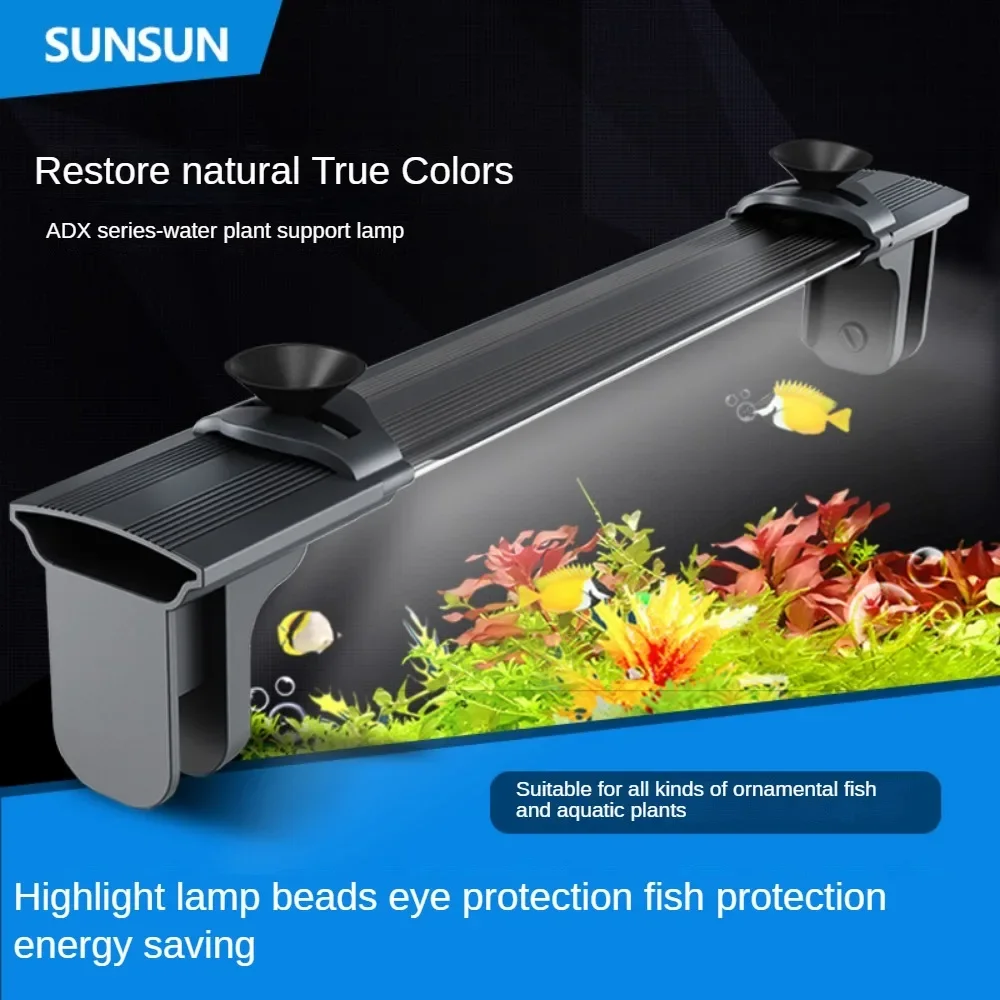 

Aquarium LED Light Fish Tank LED Reef Decoration Light for Saltwater Freshwater Fish Coral Reef,Extendable Brackets,2 Light Mode