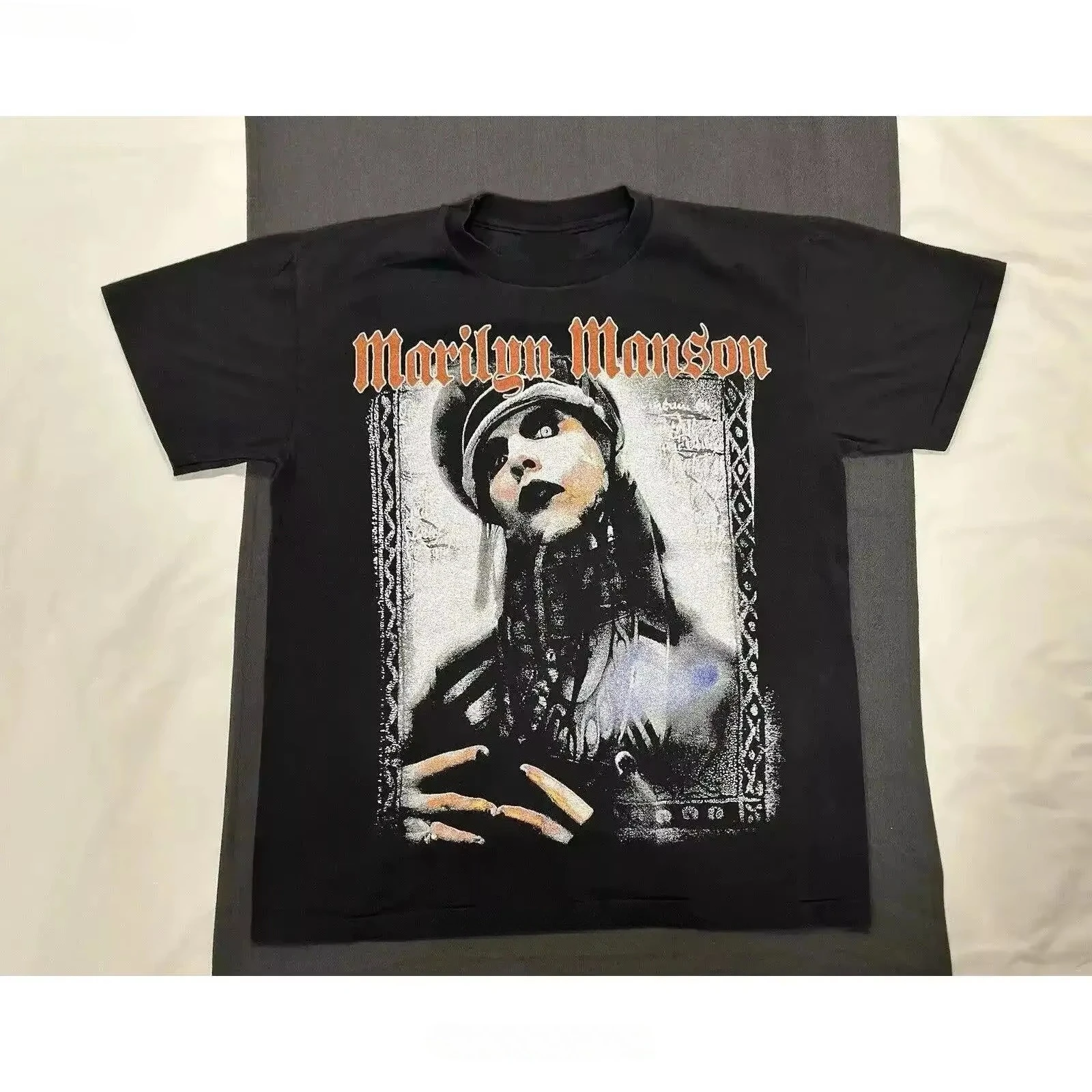 2026 MARILYN MANSON Vintage PENTAGRAM T Shirt Vintage Casual Slightly Homme Soft Versatile Fashion Top for Everyday Wear Summer