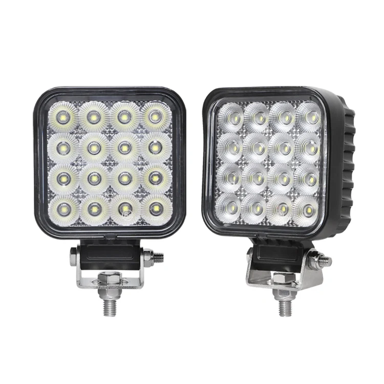 

Широкий повенный куб, квадратный автомобильный светодиодный рабочий фонарь, 3,3 дюйма, 48 Вт, круглый, 12 В, 24 В, герметичный луч для трактора по бездорожью