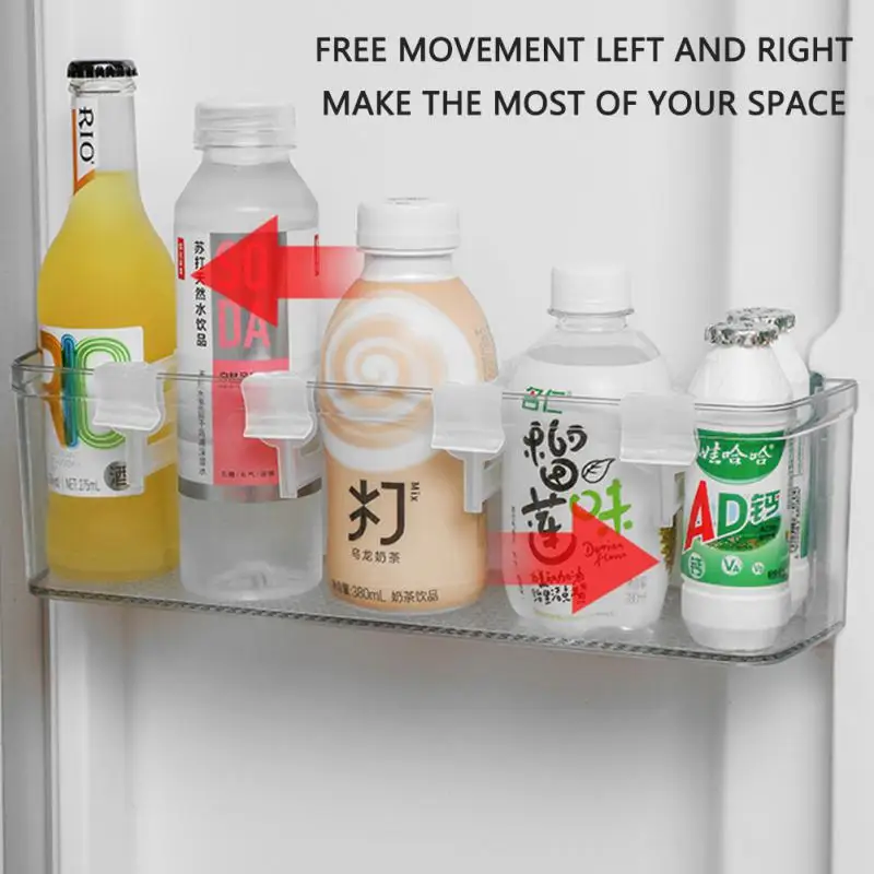 Refrigerator Partition Extendable Refrigerator Food Storage Rack Plastic Divider Storage Splint Kitchen Accessories