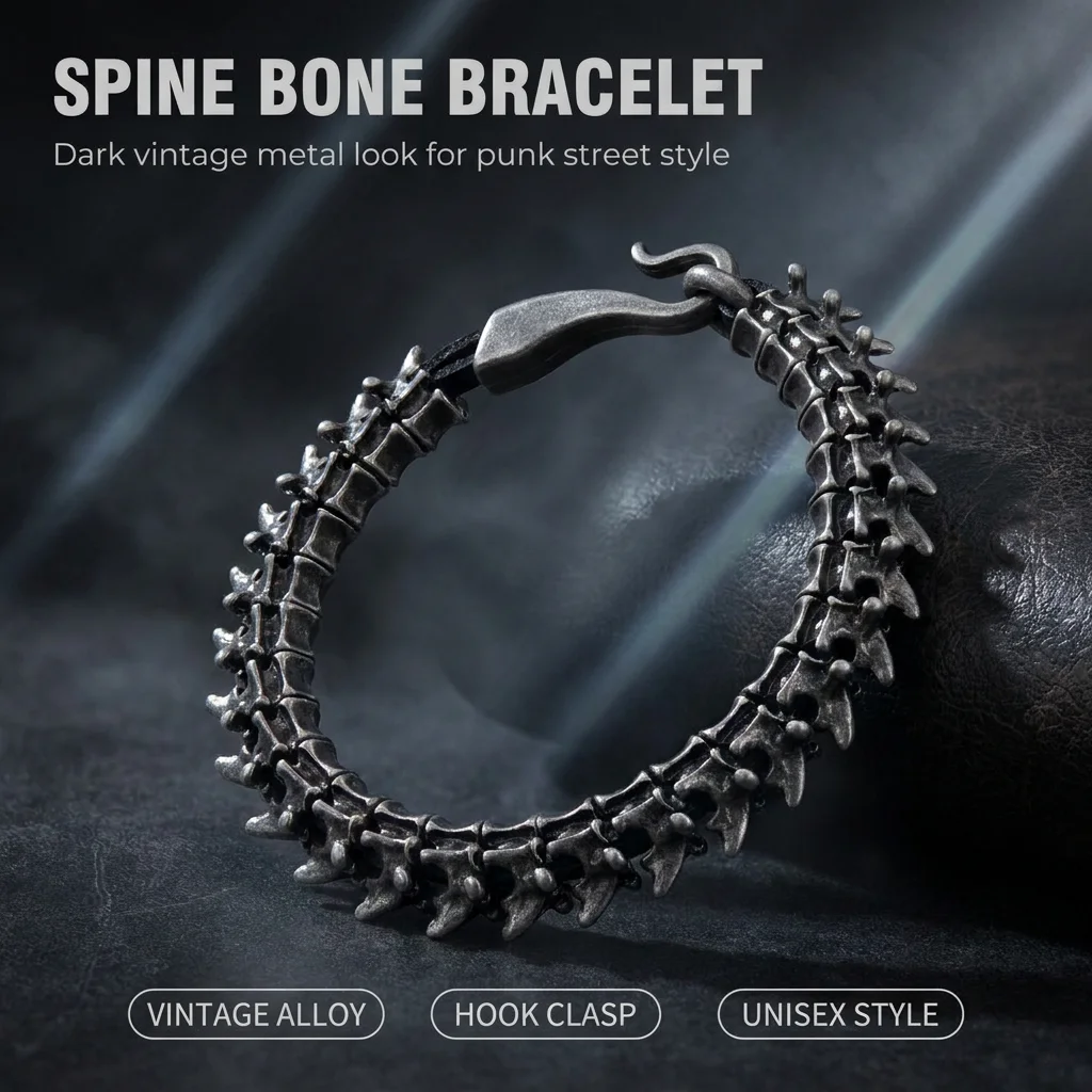 Herrenarmband 1 Stück Herrenmode Hip Hop Schwarzes Drachenarmband Herrenlederarmband браслет мужской