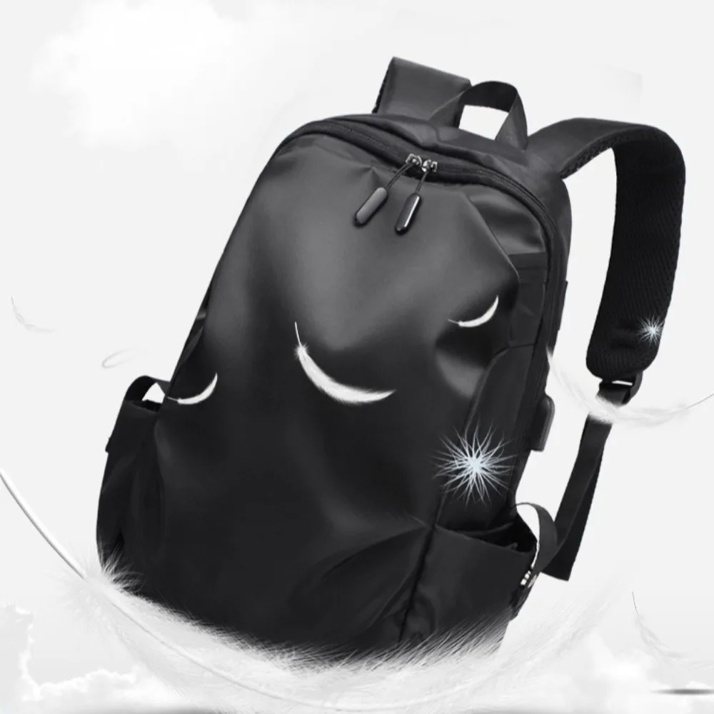Simple Bag Large-capacity Student School Bag Multi-pocket Fashionable Casual Backpack Nylon Breathable Men Backpack Daily Use