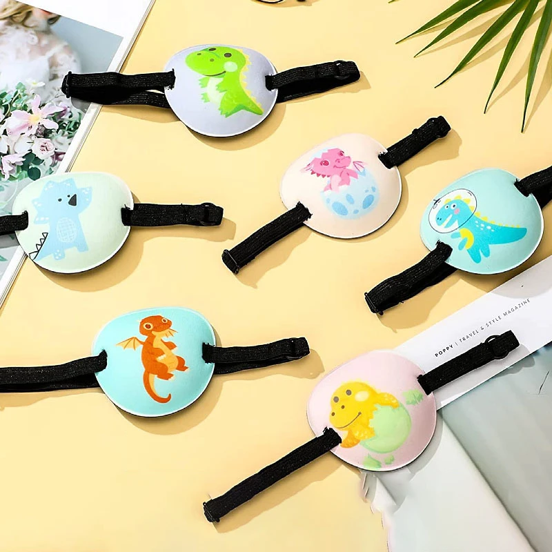 子供用弱視眼帯 かわいい遮光医療用怠惰な目用眼帯 弱視・乱視トレーニング用アイシェード入り
