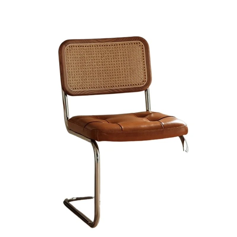 

Nordic designer Vasily c hair home retro backrest dining tab le cha ir creative leisure chair medieval rattan ch air