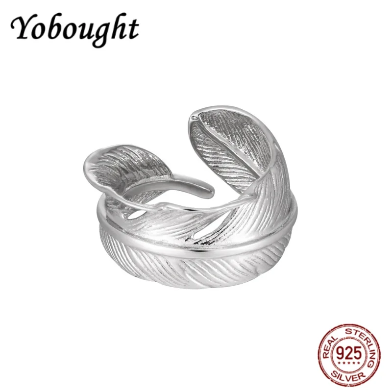 

НОВОЕ кольцо из стерлингового серебра S925 с перьями Widea, регулируемое японское индивидуальное мужское и женское ювелирное изделие