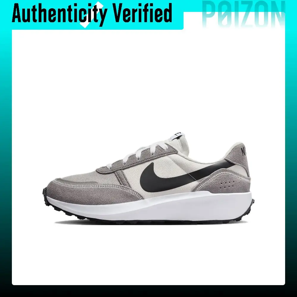 Nike Waffle Nav Casual Shoes Unisex Low Top Gray White FJ4195-003