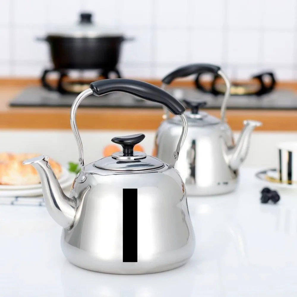 

Tea Set 1/2/3L Whistle Tea Kettle Stainless Steel with Filter Boiling Water Kettle Thickened Rust-proof Teapot Induction Cookers