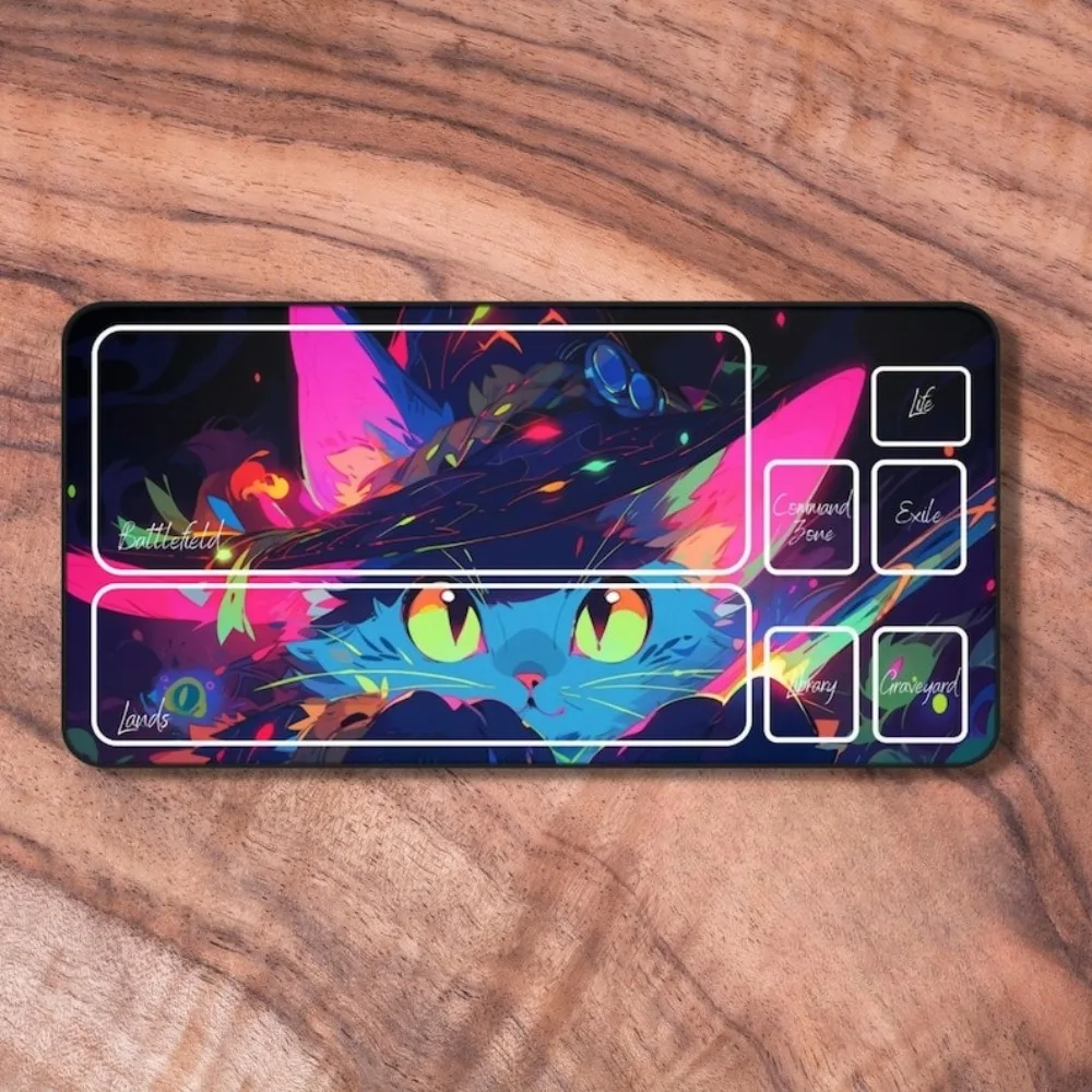 

Cute cat hat mouse pad is suitable for gamers and families. It is a high-definition printed computer accessory of high quality