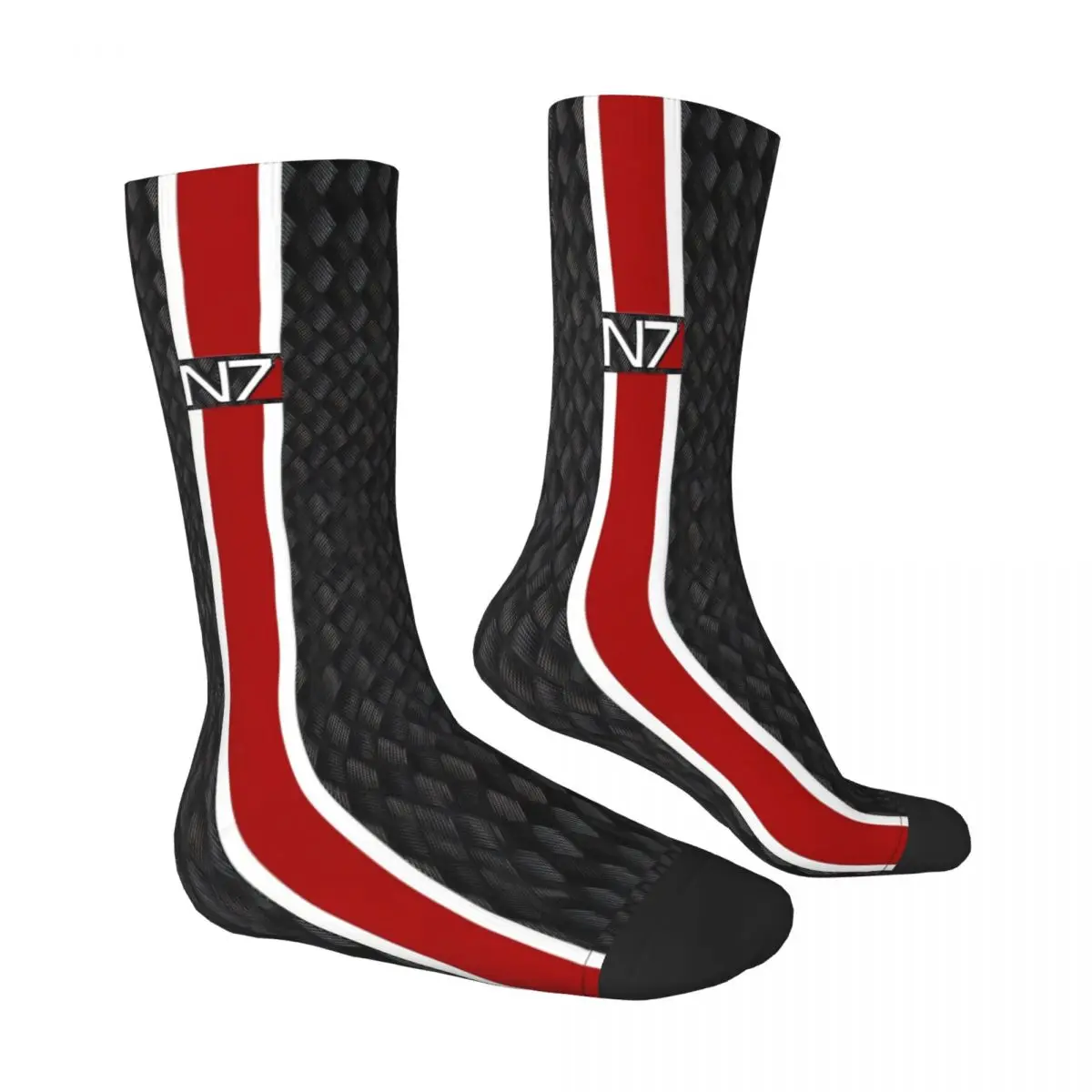 N7 GRey Mass Effect Socks Male Mens Women Winter Stockings Harajuku