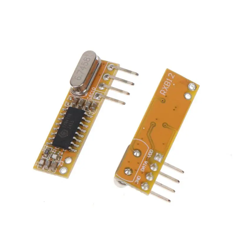 RXB12 Superheterodyne Wireless Receiver Module 315/390/418/433MHz Low Noise for RF Remote Industrial Automation Use