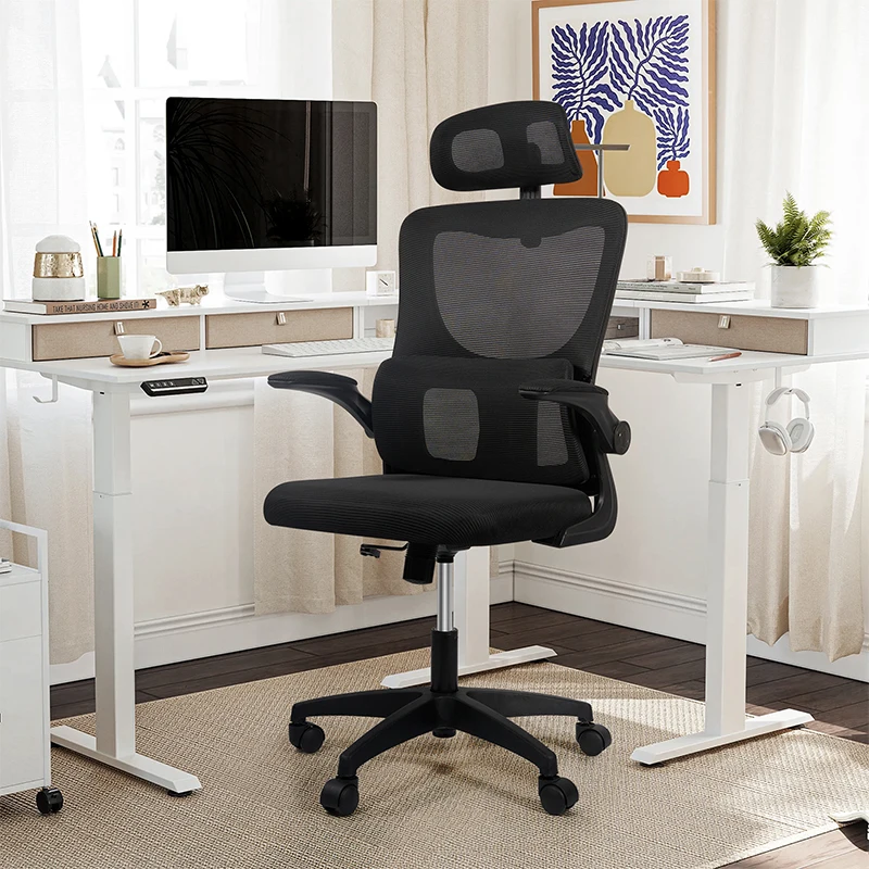 

Office Chair Ergonomic High Back Chair Mesh Sliding Gaming Computer Chairs Adjustable Rotating Armchair Commercial Home Furnitur