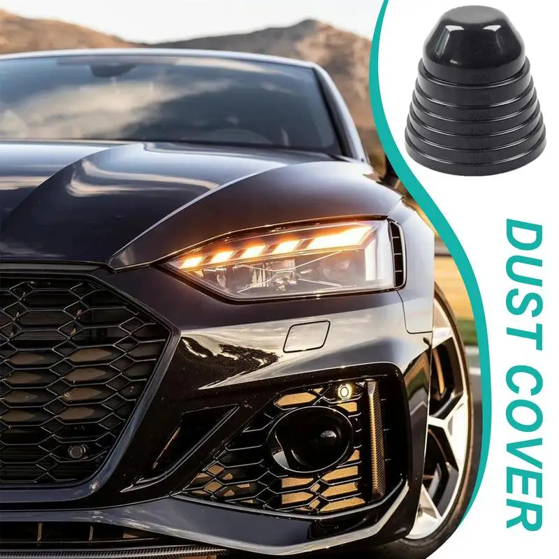 Universál Headlight Dust Covers 1PCS Car LED Headlight Dustproof Caps Auto Headlamp Rubber Seal Dust Cup For Cars SUVs Trucks