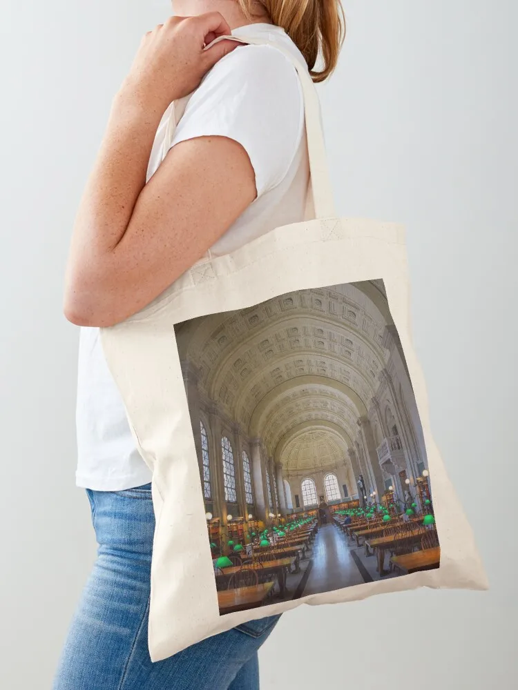 

Boston Public Library Tote Bag tote bags men custom bags Women's shopper bag Eco bag
