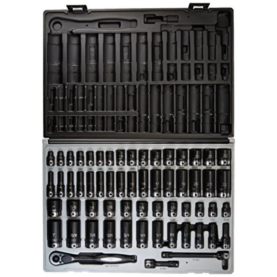 Corp - 3/8 Dr. 59Pc Fract. Metric Duo-Socket Set - 6 P 81659CRD