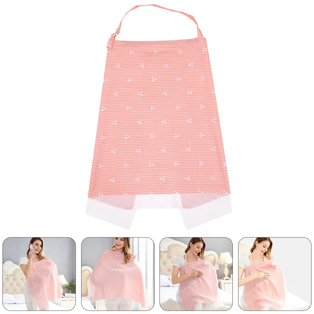 

1pc Nursing Cover Breastfeeding Shawl Lightweight Durable Cotton Multi-functional Cloak Scarf Stroller Shade Baby Quilt Feeding
