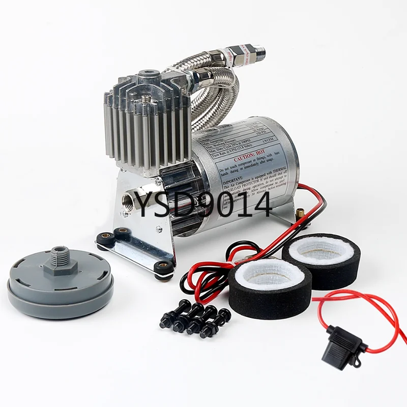 12V24V car modification automatic start-stop suspension air pump kit 2L air horn car tire inflator motor air pressure