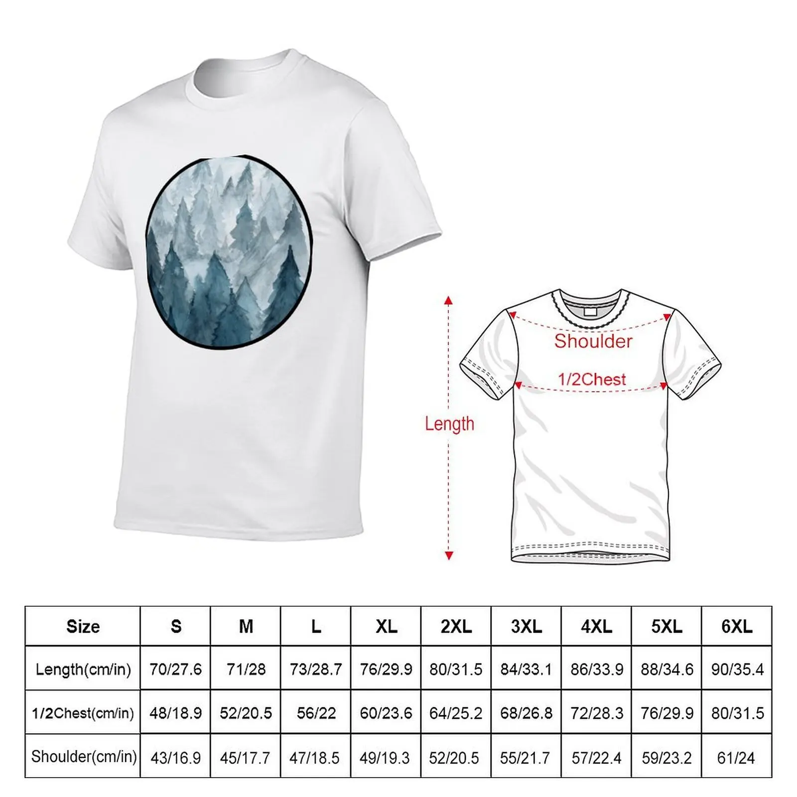 Clear Winter T-Shirt t shirt men 100% cotton luxury brand t shirt custom print T-Shirt