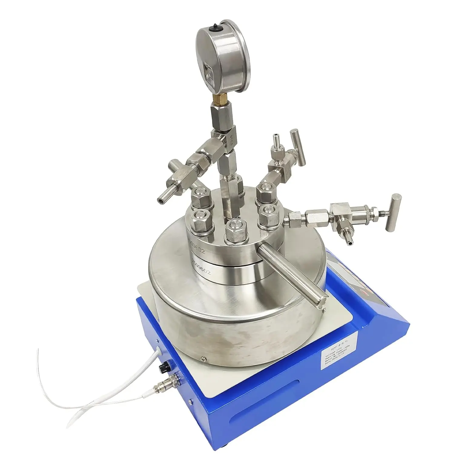 Desktop Lab Reactor 316 Stainless Steel Laboratory High-Pressure Magnetic Stirring Machine 100ml Reacting