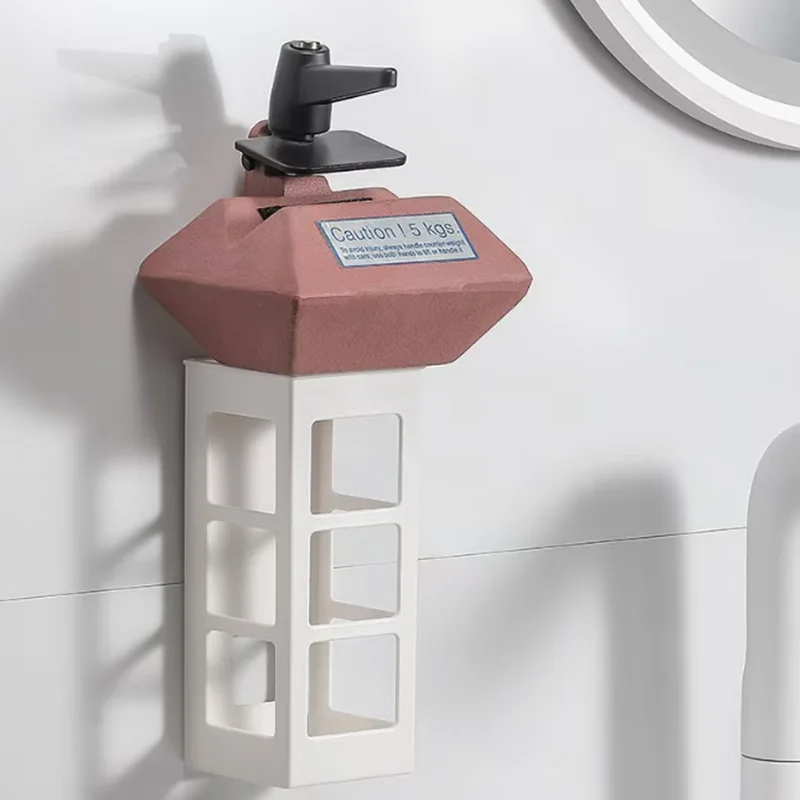 Aufbewahrungsbox für Lockenwickler, Wandmontierter Haarpflege-Werkzeug-Organizer, Unterteilter Stauraum mit bohrfreiem Design – Detail 8