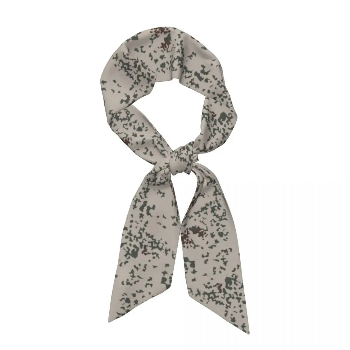 Splintertarn German WW2 Camouflage Army Military Camo Women Long Narrow Scarf Soft Skinny Scarf Multi-use Neck Head Wrap for