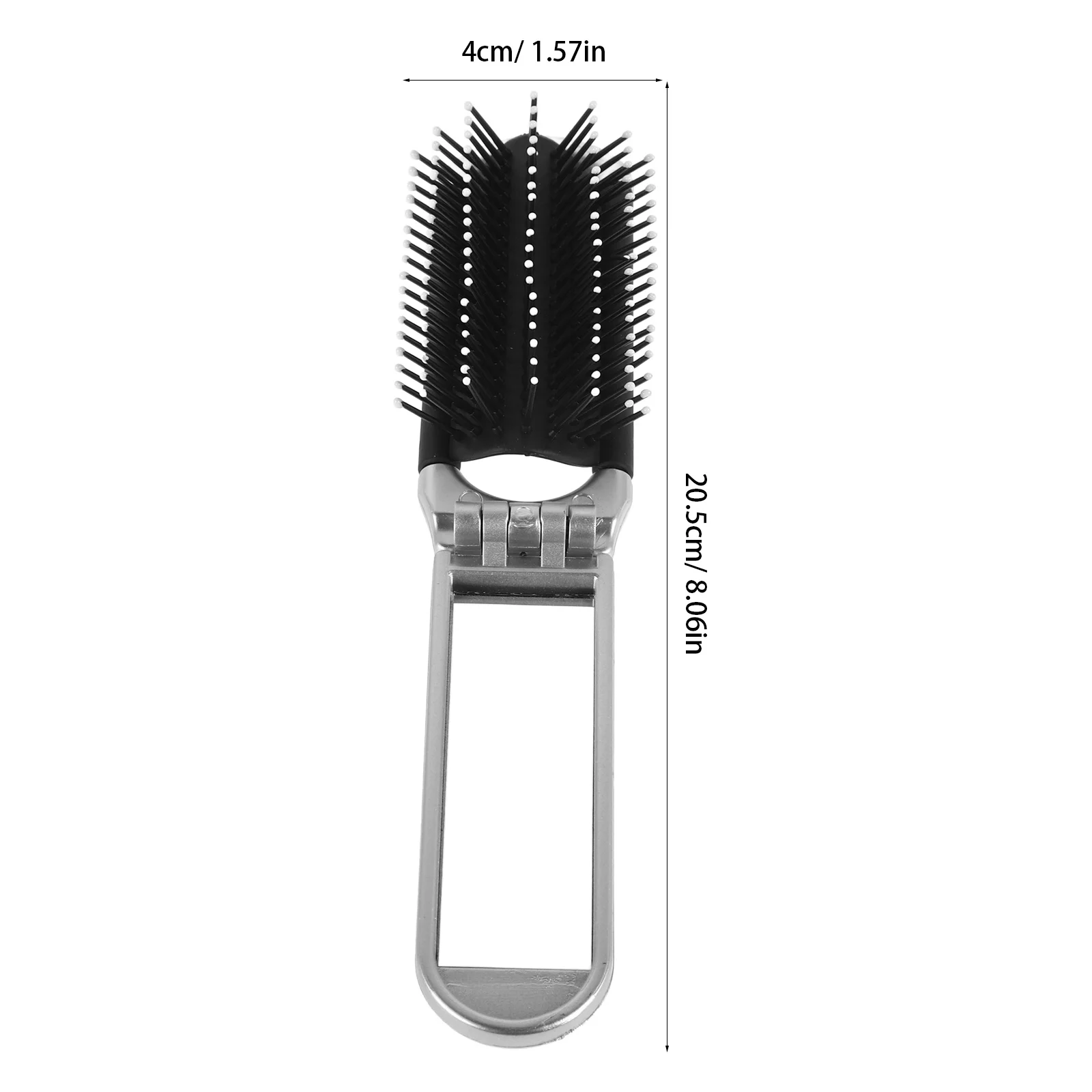 Brosse à cheveux pliable, miroir Compact, taille de voyage, peigne démêlant, petite brosse Portable pour sac à main, style, retouche