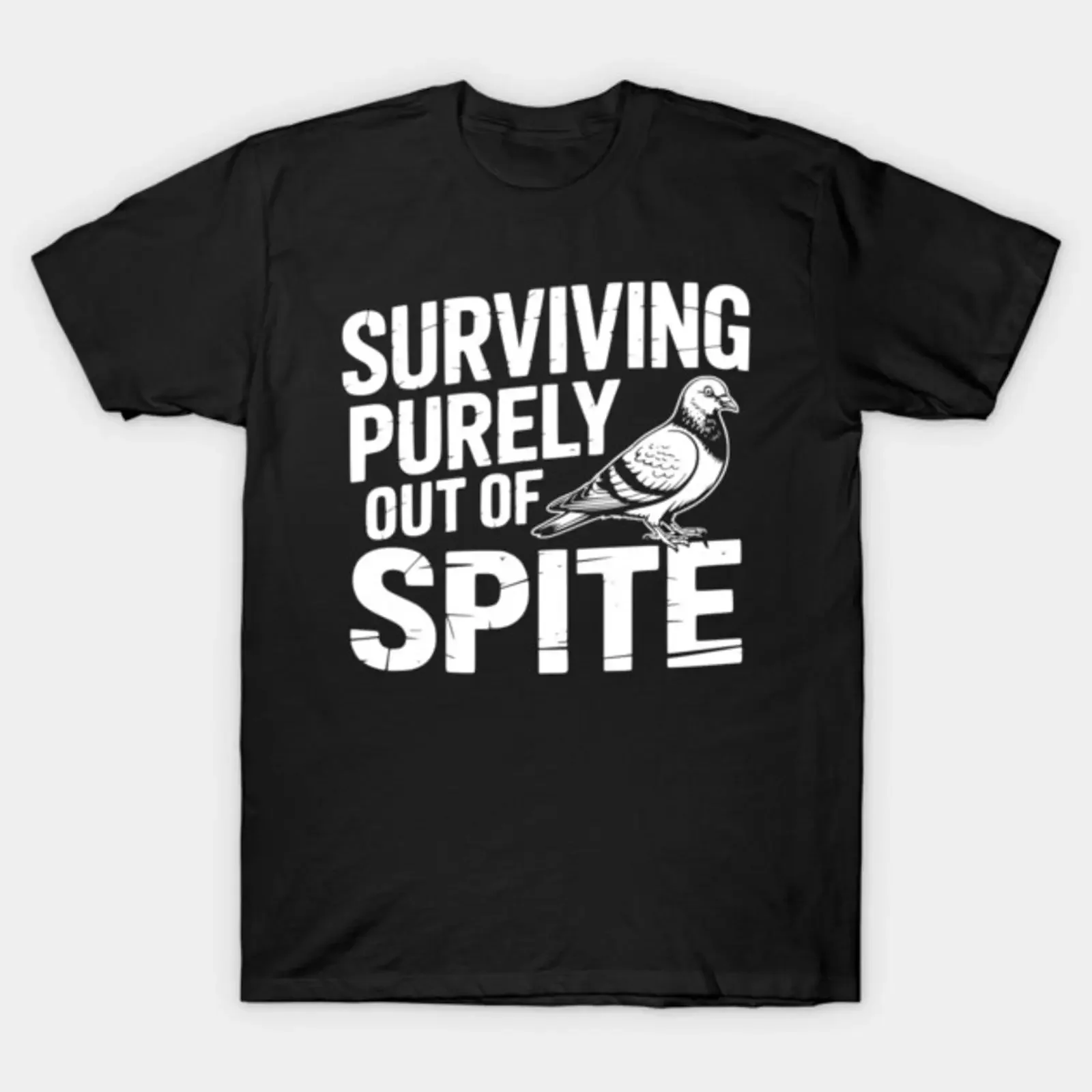 Surviving Purely Out Of Spite T Shirt vintage Washed Versatile graphic Comfortable Breathable Top For Everyday Wear Unisex Soft
